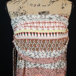 Athleta tribal Aztec bandeau maxi dress J140:4:819